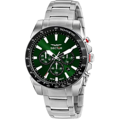 Montre Homme Sector 450 Chronographe Acier Inoxydable Cadran Vert Quartz R3273776010 vert