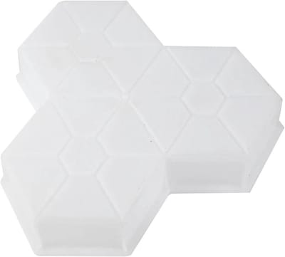 Betonmal Tuinpad - Loopsteen Mal Padmaker - Tuin Ontwerpen - Herbruikbaar Patroon - 25 x 5 cm - Wit