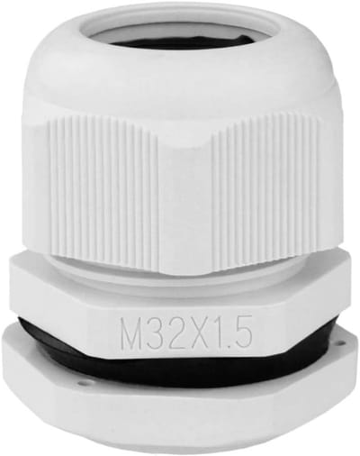 Kabelwartel - Kabeldoorvoer wartelmoer - Kabelbescherming - IP68 waterdicht - ⌀18-23 mm - Grijs