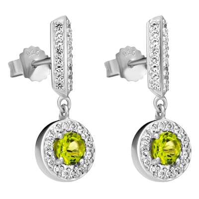 Orphelia 'Bristol' Dames 925 Sterling Zilveren Hangoorbellen - Zilver ZO-7579/G