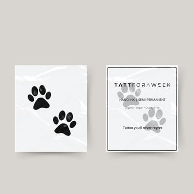 Tijdelijke tattoo hondenpootjes | Neptattoo volwassenen | Tijdelijke tattoo voor volwassenen | Temporary tattoo | Plaktattoos voor volwassenen | Neptattoos | Probeer zorgeloos een tattoo | tattforaweek
