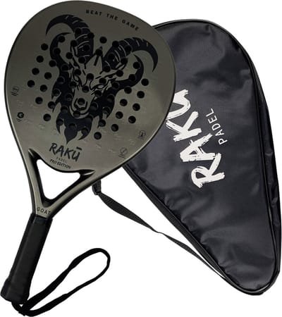 Raku® GOAT Pro Edition - Padel Racket - Padel - Padelrackets - Racket - Paddle - Carbon - Inclusief Padelzak