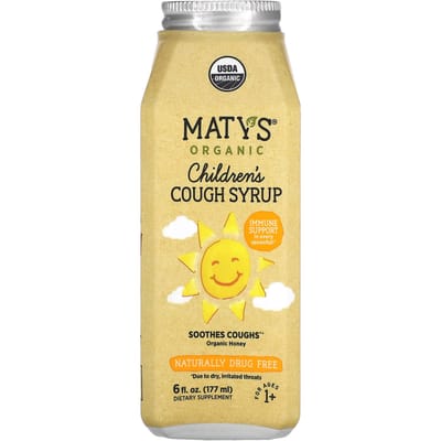 Maty's, Biologische Hoestsiroop voor Kinderen, Leeftijd 1+, 6 fl oz (177 ml)