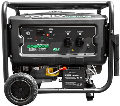 D'Orly Benzine aggregaat DO6000E 6kW Generator 420cc 4-takt RATO-Motor – 2x230V & 1x12V + 2x Gratis 10m Verlengkabel