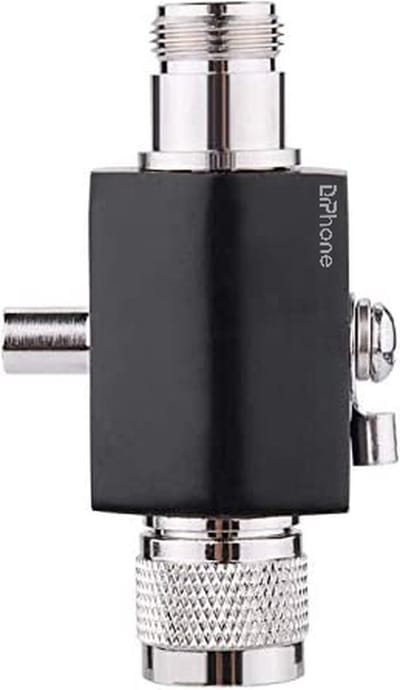 DrPhone CB1 – Coxiale Bliksemafleider – Overspanningsbeveiliger - Outdoor Connector - N (Male) naar N (Female) - LoRa Bliksem Helium Miner - Helium antenne – Zwart