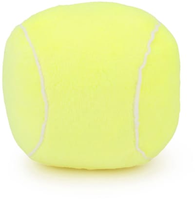 kauwbare pluche volleybal voor honden, zachte piepbal met pluizig, hondenspeelgoed, verjaardag, geel, tennis