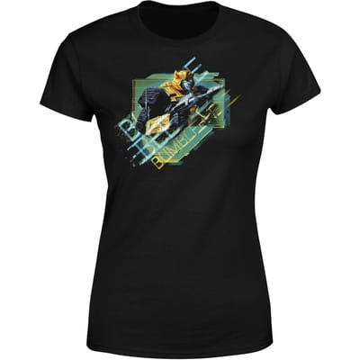Transformers Bumble Bee Glitch Women's T-Shirt - Zwart - XS