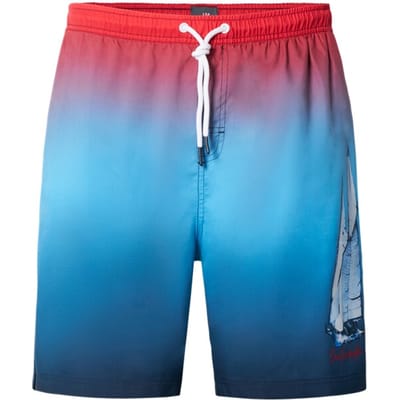 Jan Vanderstorm herren Zwemshort - 09 - blauw - Plus Size