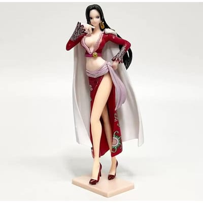 Figurine Boa Hancock 17CM Anime ONE PIECE Kwaii Style Noël Différentes Couleurs Modèle de Golf de Bureau Collection de Jouets Ornements PVC NO box gray