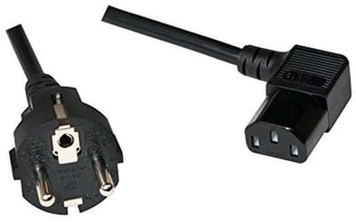 5 meter Netsnoer Schuko naar Haakse C13/IEC13 Kabel voor Koude Apparaten - VDE 10A 250V