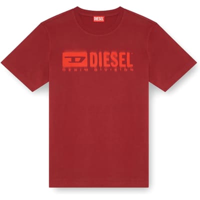 Diesel T Adjust Q7 T-shirt Met Korte Mouwen Rood S Man