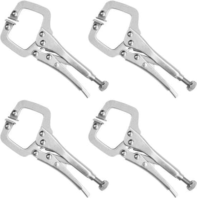 Allecto - Metalen Grip Slot C Klem Tang - Mini Las Tang - 13,3 cm - 4