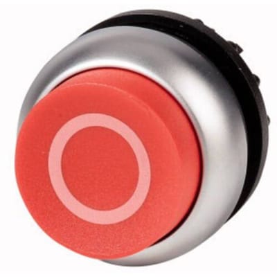 Eaton 216655 M22-DH-R-X0 Druktoets Kunststof frontring Knop Rood 1 stuk(s) Piece