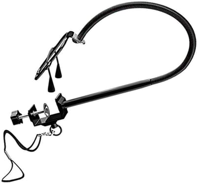 Huisdier Verzorging Beugel - Grooming Arm - Huisdier Drogen - Handsfree Gemak - 90 cm - Zilver