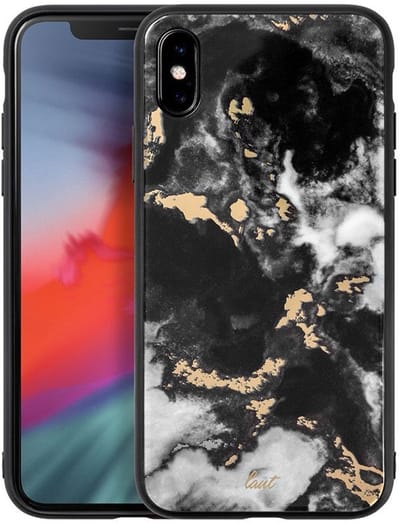 LAUT - Mineral Glass iPhone XS Max Case | zwart
