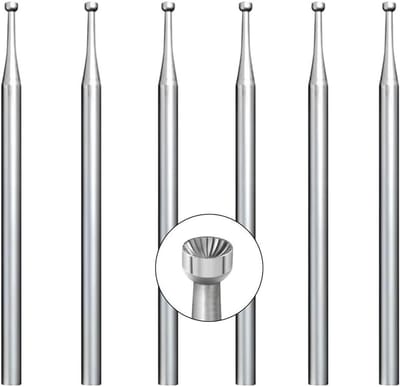 Ronde Cup Braam - Metaal Boren - Sieraden Maken - Vanadiumstaal - 6 Stuks 1.6mm - Zilver