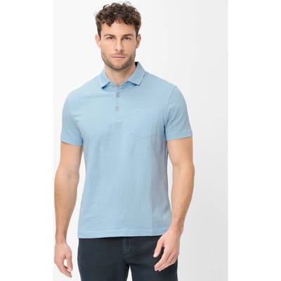 Brax Heren Poloshirt  Style PAVO sky, lichtblauw, maat XL