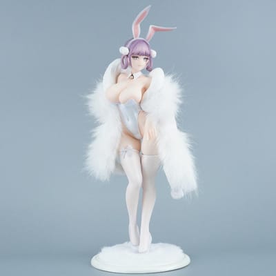 Figurine Belle fille d'Anime Bunny Girl Lume Figurines d'Action PVC Modèle de Collection Jouets pour Cadeaux 29,5 cm / 11,61 pouces white