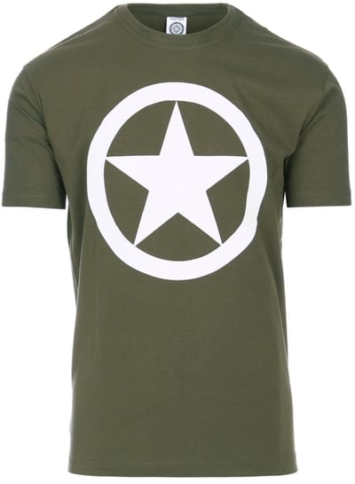 Fostex Garments - T-shirt Allied star (kleur: Groen / maat: S)