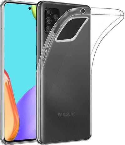 MobyDefend Hoesje - Geschikt voor Samsung Galaxy A52 / A52s - Transparante TPU Backcover - Volledig Doorzichtig