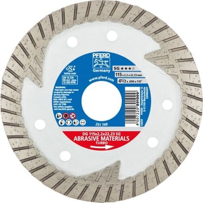 PFERD TOOLS 68000021 Dg Sg Diamanten doorslijpschijf Diameter 115 mm Boordiameter 22.23 mm 1 stuk(s)