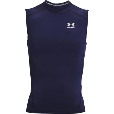 Under Armour Heatgear Comp Tanktop Heren-Donkerblauw,Wit