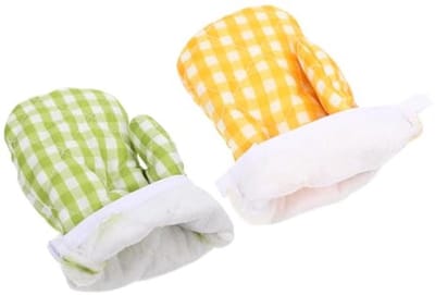 Kinder Thermische Handdoeken - Ovenwanten Keuken - Veilig Koken - Hittebestendig Ontwerp - 2 Stuks - Zoals Getoond