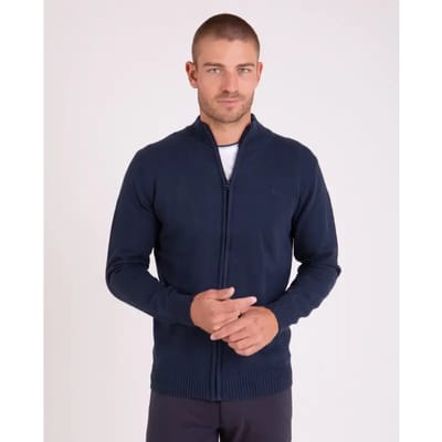 Volledige rits cardigan met hoge kraag Camberabero