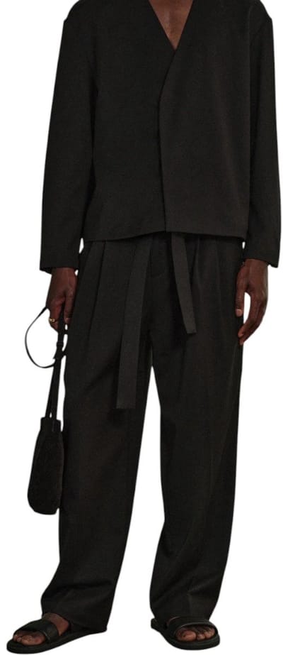 The Couture Club Heren Broek Zwart TCCM3087 Smart Barrel