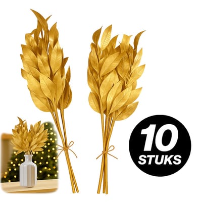 Ginger Ray – 10x Gouden Decoratie Takken – 60 cm – Kunsttakken voor Binnen – Luxe Interieur- & Feestdecoratie