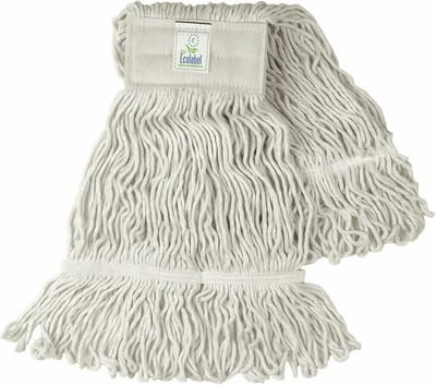 Dweilmop strengenmop eerste kwaliteit 400 gram gelust met band 130400