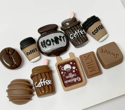 TLVX 10 stuks 3D Koffie Magneten / Leuke Koelkast Magneten / Sterke Foto Magneet / Vrolijke Speel- en Leer Magneten / School / Whiteboard / Decoratief / Boodschappenlijst / Notitie / Memo bord / Kantoor / Schoolbord / Magnetisch / Kleur Magneetjes