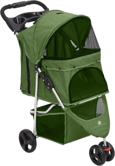 Equivera Hondenbuggy - Honden Buggy - Hondenbuggy's - Hondenbuggy All Terrain - Hondenbuggy Comfort - Hondenwagen - Kinderwagen voor Hond - Kinderwagen voor Honden