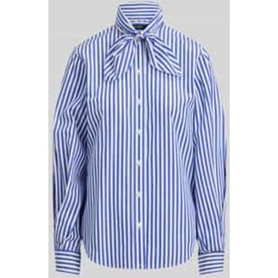 regular fit blouse met lange mouwen van puur katoen