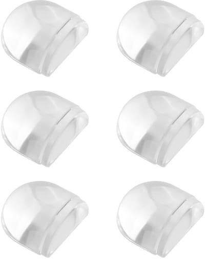 Dailygoods- Deurstopper Zelfklevend - Set van 6 - Transparant - Deurbuffer voor Harde Vloeren - Flexibel PVC - Antibacterieel Design