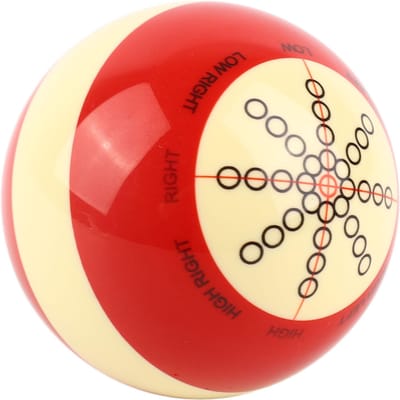 Boule d'entraînement de billard en résine standard pour la pratique du pool américain huit balles