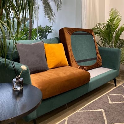 Velours Tissu Peluche Housse de Coussin de Siège de Canapé Extensible Couleur Unie Épaisse Housse Pour Salon Animaux de Compagnie Housse de Chaise Housse de Coussin cushion cover