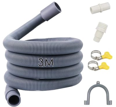Afvoerslang Wasmachine en Droger 1/1.5/2/2.5/3/4/5 m - Verlenging voor Vaatwasser (3M)