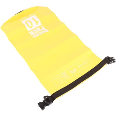 Corde de remorquage Sac à sable Kit d'ancre à sable en PVC Sac étanche Sac sec Ligne d'amarrage pour Kayak Petits Bateaux 10L yellow