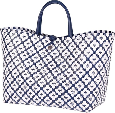 Shopper - Tas - Boodschappentas - Handtas - Kantoortas - Werktas - Handed By Motif - navy / wit