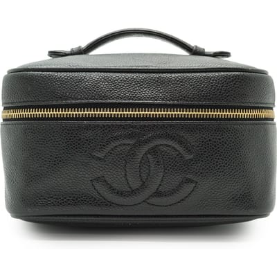 Chanel Vintage leren handtas/kaptafel