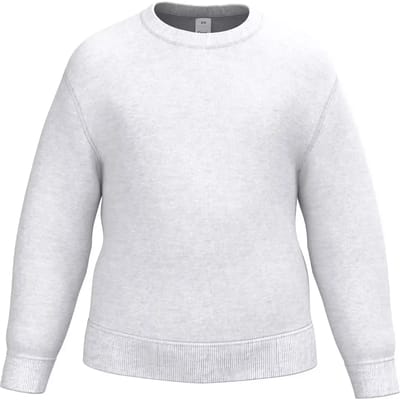 iDeal Basic Brand Kinder sweater met ronde hals IB401 - Ideal Ash Heather - 10/12 ans