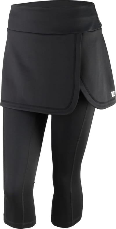 Wilson W Capri Skort IV Leggings WRA791901, Vrouwen, Zwart, Leggings, maat: XS
