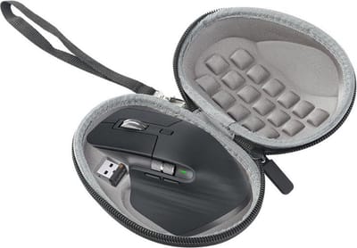 BukkitBow – Hard Cover voor Logitech MX Master 3 / Master 2S draadloze muis – Opberghoes voor Logitech muis - Opberghoes / Beschermhoes - Zwart