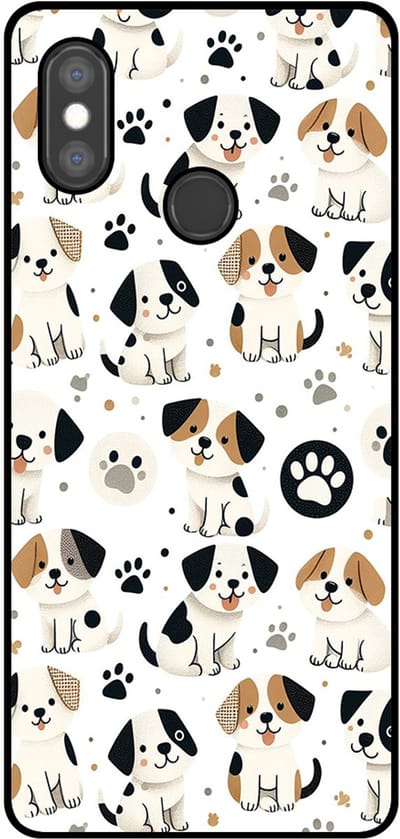 Smartphonica Telefoonhoesje Geschikt voor Xiaomi Mi 8 met honden opdruk - TPU backcover case dog design geschikt voor Xiaomi Mi 8