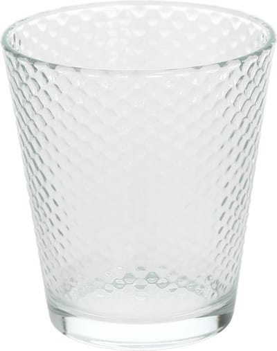 Tognana - Kolors - CADEAU tip - Set a 6 stuks - Water glas - tumbler - Sap glas - Rondo - 34cl - Helder - Bewerkt