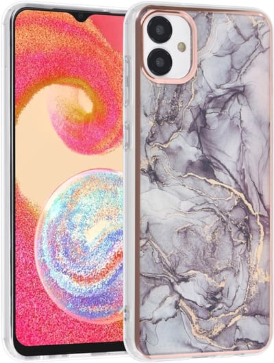 UNIQ Accessory Samsung Galaxy A04e TPU Back Cover hoesje - Marble Grey
