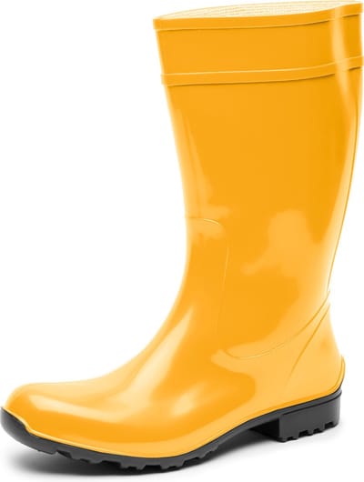 Ladeheid LA-LMG-967-Ilse Dames Regenlaarzen - Rubber - Hoog - PVC - Waterdicht – Zwart – 36