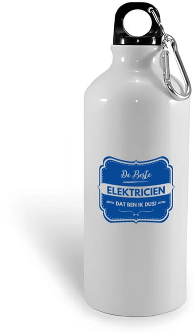 Hacebo® - De beste elektricien waterfles - Elektricien - een elektricien - werk - afscheidscadeau - verjaardagscadeau - water fles - 400ML