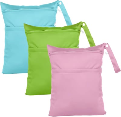 Waterdichte stoffen luierset met wetbag en luiertas – Herbruikbaar en praktisch voor onderweg